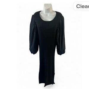 NWT Gibson Latimer Black Long Sleeve Dress